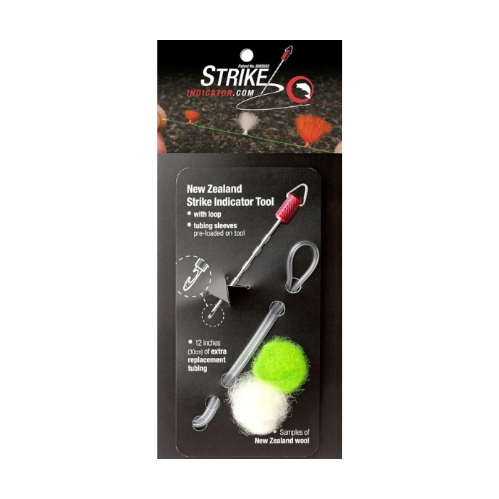 New Zealand Strike Indicator Tool Kit – Fly Fishing Indicator System with Tool & Tubing – Adjustable, Knotless, Reusable for Trout Nymph Rigs & Sensitive Strike Detection