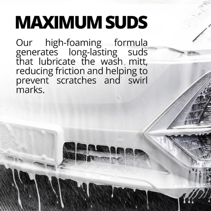 CERAKOTE High Foam Vehicle Shampoo (32 oz. Bottle) - pH Neutral Premium Car Wash Soap - Ceramic Coating Prep and Maintenance - Citrus Scent - Maximum Suds