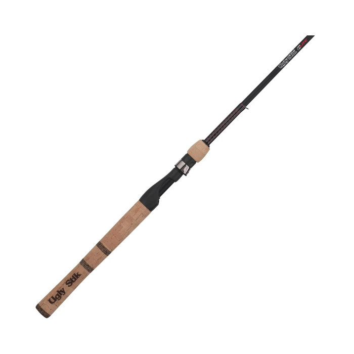 Shakespeare Ugly Stik GX2 Spinning Fishing Rod – 2-Piece Graphite & Fiberglass Rod with Clear Tip Design, Lightweight & Durable for Freshwater and Saltwater Anglers