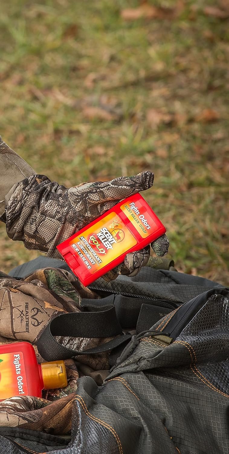 Scent Killer Gold Unscented Deodorant and Antiperspirant for Hunting Scent Control