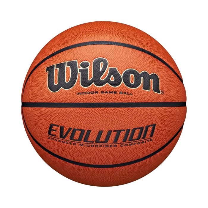 Wilson Evolution Indoor Basketball Official Game Ball Cushioned Grip High-Definition Pebbling NFHS and NCAA Approved