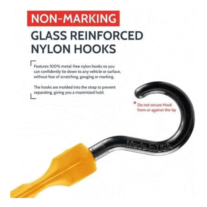 The Perfect Bungee 36” Adjust-A-Strap Rubber-Free Poly Bungee w Slotted Holes to Adjust Size