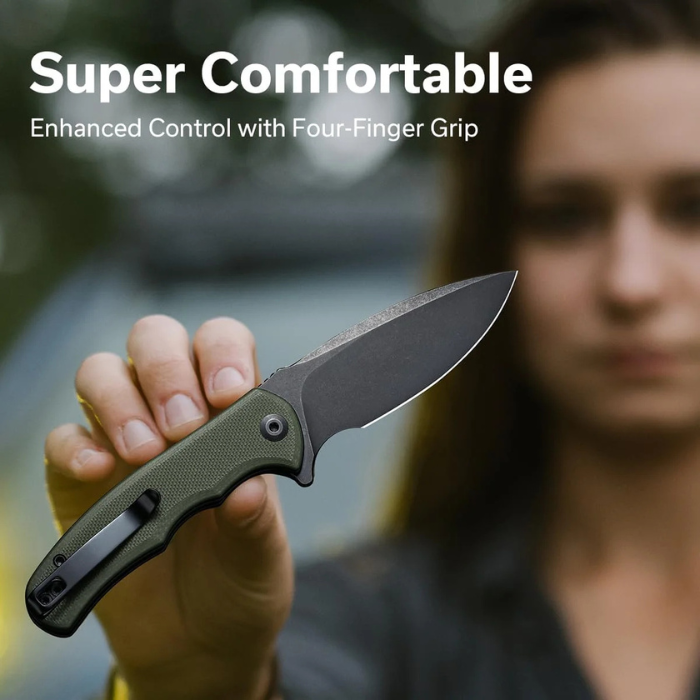 CIVIVI Mini Praxis Folding Pocket Knife, 2.98" Steel Blade Handle Small EDC Knife with Pocket Clip for Men Women, Sharp Camping Survival Hiking Knives