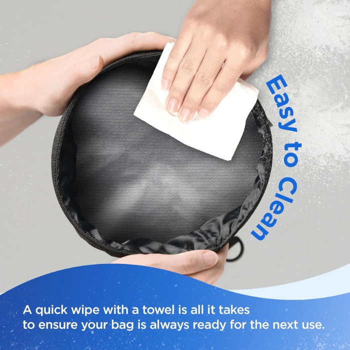 Boat Trash Can 10-13 Gal Leakproof Collapsible Mesh Sack - Portable Multipurpose Bag for Kayaks, Campers, RVs and Pontoon Boat Accessories