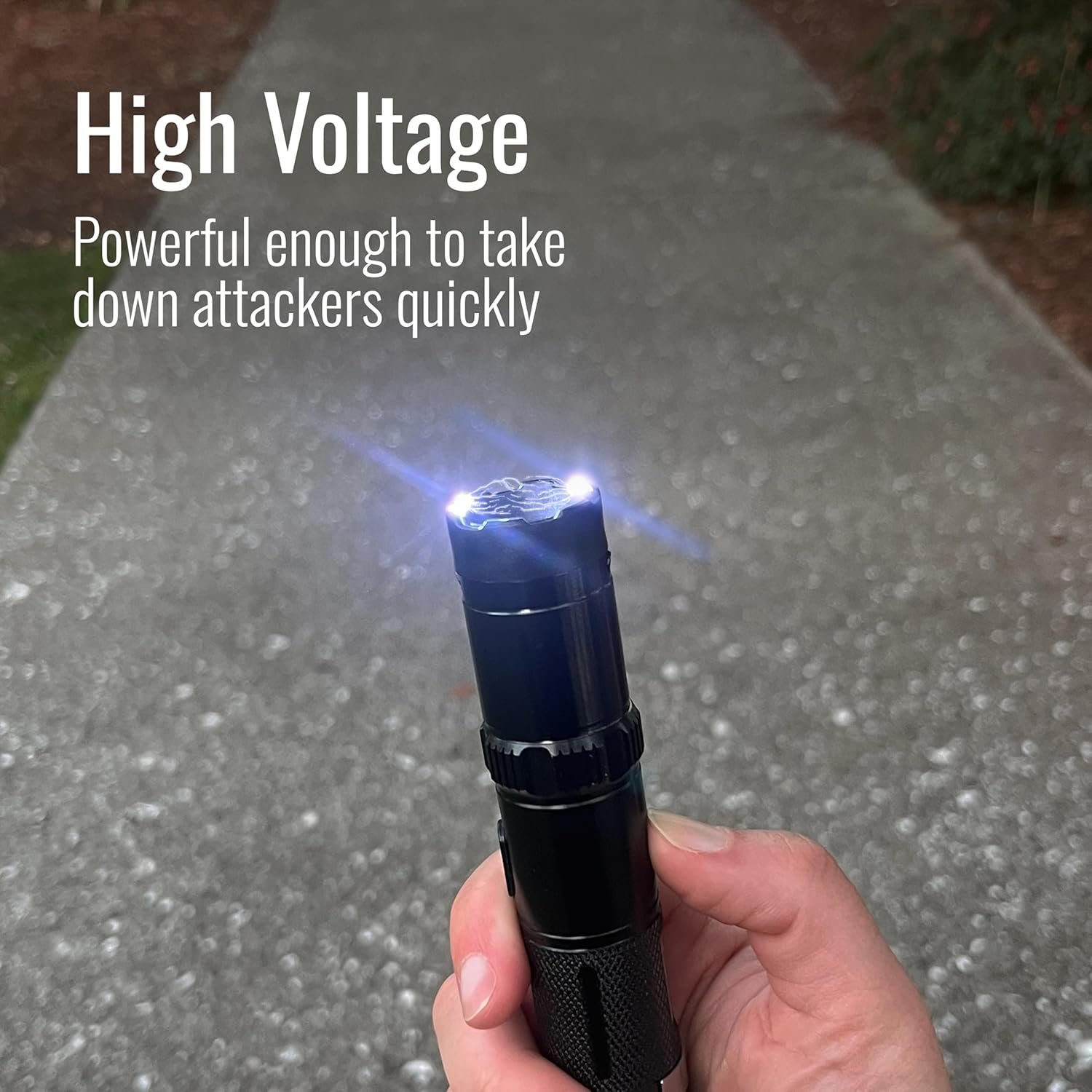 Compact Stun Gun for Self Defense, Rechargeable, High Voltage, Self Defense for Women & Men