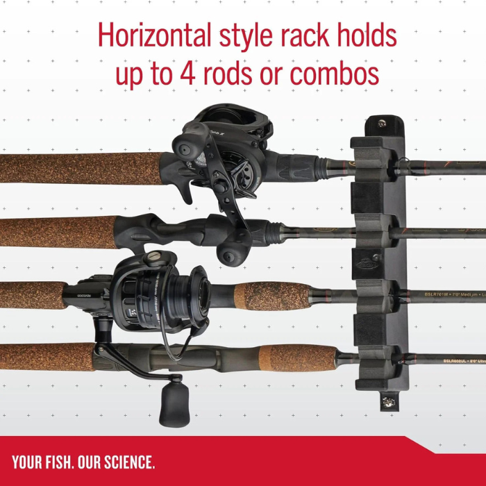 Berkley Fishing Rod Racks & Rod Holders - Hortizontal 4 Rod Rack (New Model)