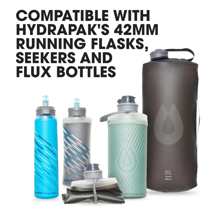 HydraPak 42mm Filter Cap – Portable Water Filtration Cap for HydraPak Bottles – Removes Bacteria & Protozoa, Lightweight & Compact for Hiking, Backpacking & Emergency Preparedness