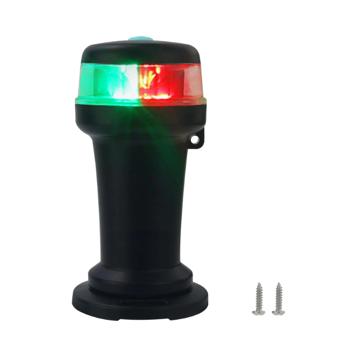 Boat Navigation Lights Battery Powered with Magnetic Base Bow Light LED Surface Mounting (Bi color. Red and Green)