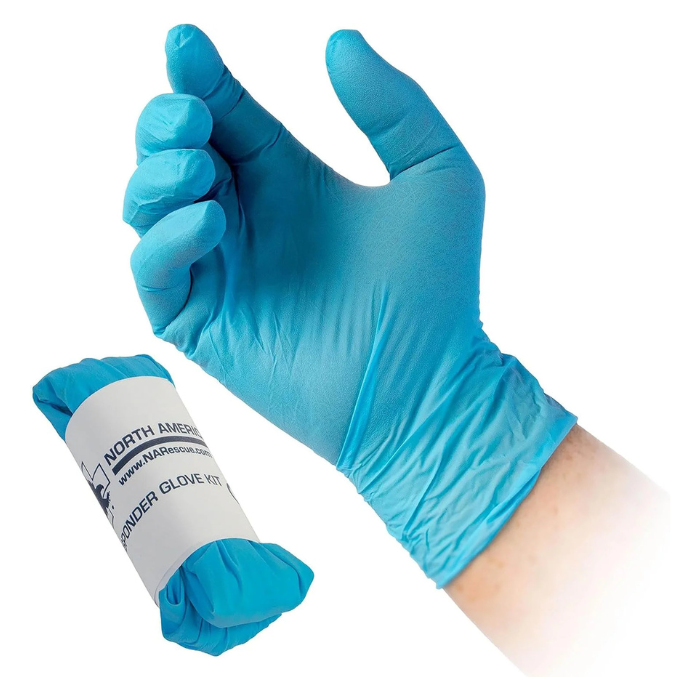 North American Rescue Individual Aid Kit Compact First Aid with Compressed Gauze, Petrolatum Gauze, ETD, Gloves, Surgical Tape