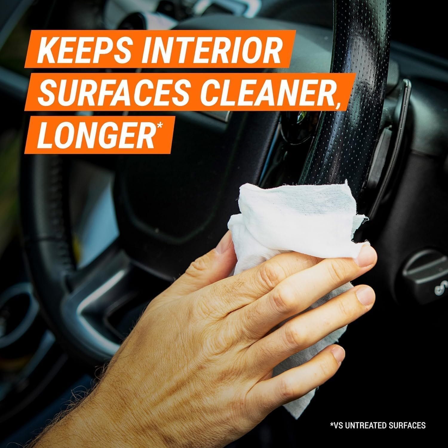 Description for Armor All Ultra Shield + Ceramic Cleaning Wipes by Armor All, Car Interior Cleaner Wipes with Stain-Repelling Technology