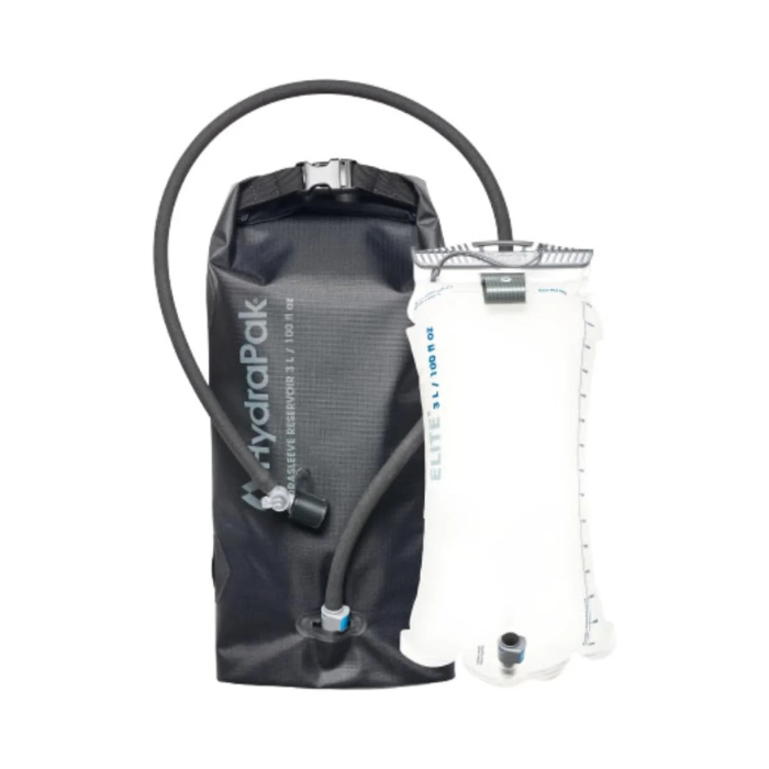HydraPak HydraSleeve Insulated Hydration Reservoir – 3L Shape-Shift Bladder with Low-Profile Design, Plug-N-Play Tube & Insulated Sleeve – Leakproof Hydration for Hiking, Camping & Year-Round Use