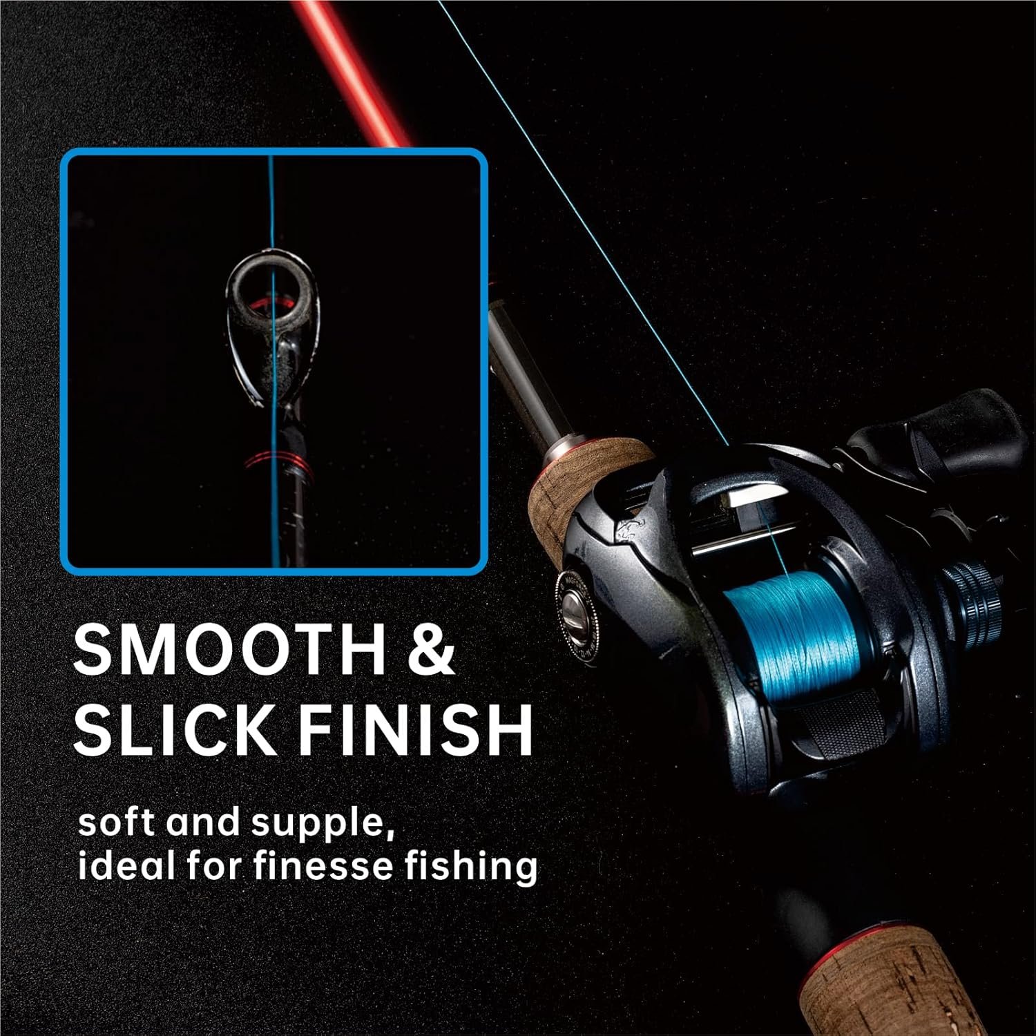 Samdely 8 Strand Braided Fishing Line X8 Grey 200m Zero Stretch Abrasion Resistant for Saltwater and Freshwater