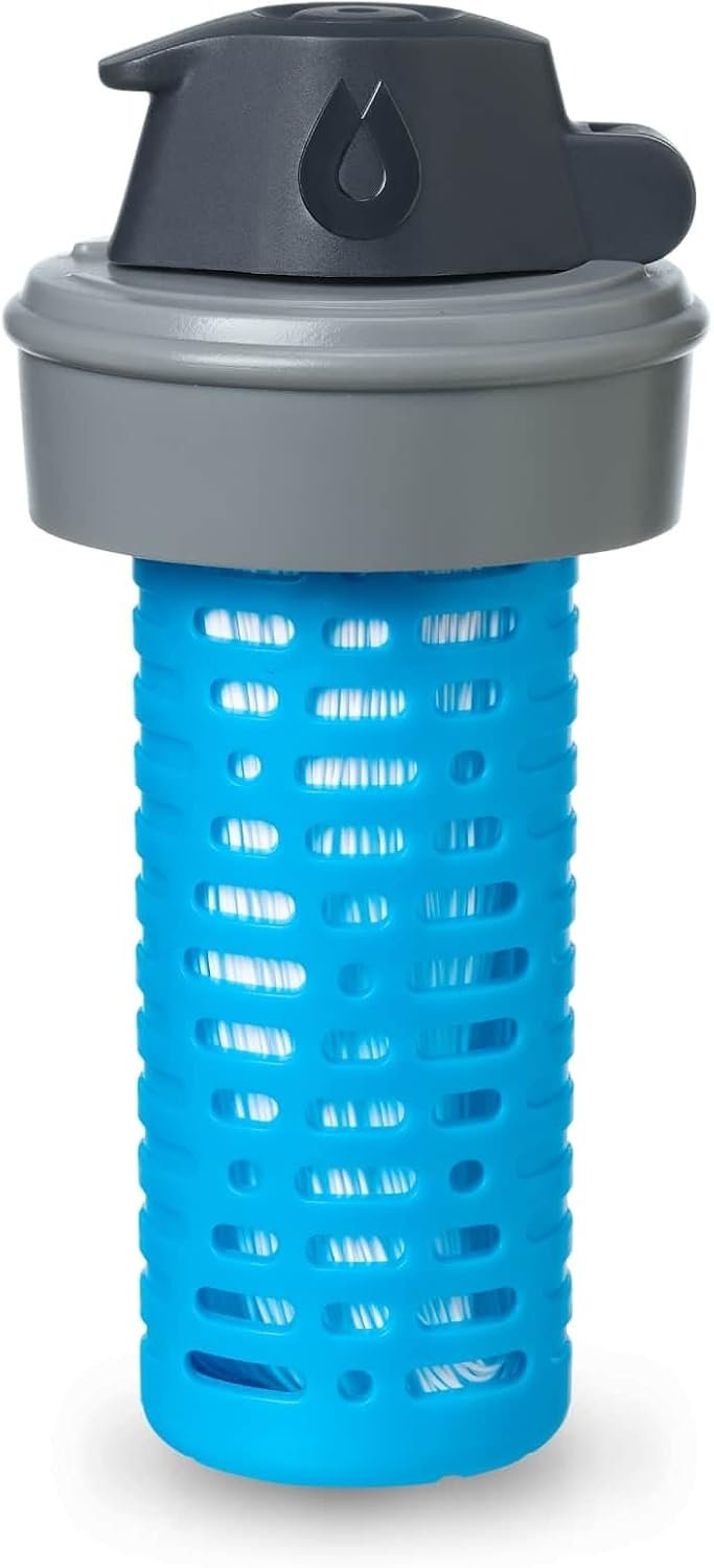 HydraPak 42mm Filter Cap – Portable Water Filtration Cap for HydraPak Bottles – Removes Bacteria & Protozoa, Lightweight & Compact for Hiking, Backpacking & Emergency Preparedness