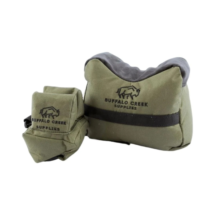 Buffalo Creek Shooting Rest Bag – Unfilled Front & Rear Shooting Bags for Rifles – Durable, Portable Sandbag Shooting Rest for Hunting, Target Practice & Precision Shooting